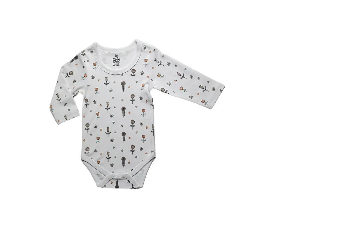 Long Sleeve Babies Body Suit 100% Cotton One Piece for Boys And Girls